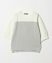 ＜A DAY IN THE LIFE＞米蘭羅紋泡泡袖針織