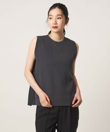 ＜A DAY IN THE LIFE＞高捻棉無袖針織