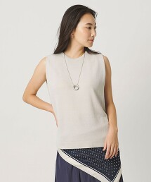 ＜A DAY IN THE LIFE＞高捻棉無袖針織