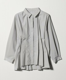 ＜A DAY IN THE LIFE＞前打摺8分袖襯衫