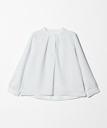 ＜A DAY IN THE LIFE＞緹花仿珍珠鈕扣罩衫