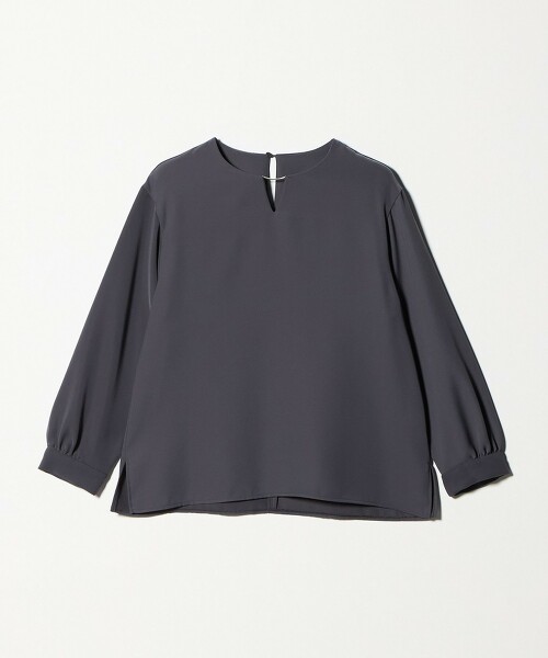 ＜A DAY IN THE LIFE＞雙層織物金屬配件8分袖罩衫