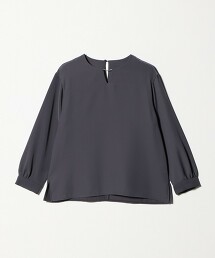 ＜A DAY IN THE LIFE＞雙層織物金屬配件8分袖罩衫