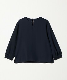 ＜A DAY IN THE LIFE＞雙層織物金屬配件8分袖罩衫