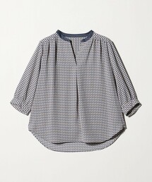 ＜A DAY IN THE LIFE＞喬其紗開襟領打摺罩衫