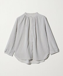 ＜A DAY IN THE LIFE＞抓皺金屬鈕釦8分袖罩衫