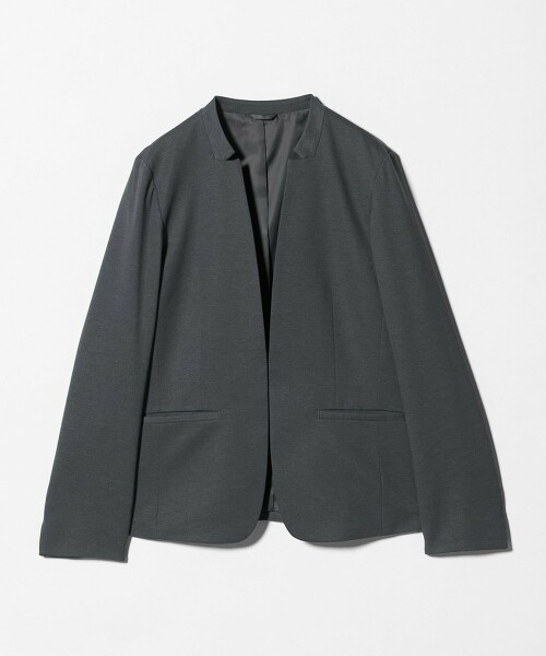 ＜A DAY IN THE LIFE＞羅馬布設計領口外套