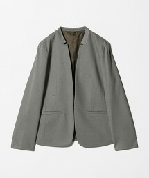 ＜A DAY IN THE LIFE＞羅馬布設計領口外套