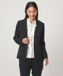 ＜A DAY IN THE LIFE＞雙層織物V領西裝外套