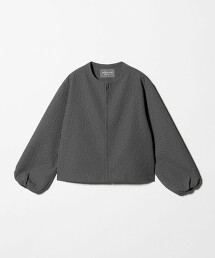 ＜A DAY IN THE LIFE＞壓紋無領短外套