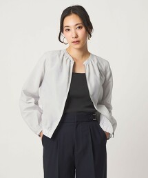 ＜A DAY IN THE LIFE＞透膚立領短外套