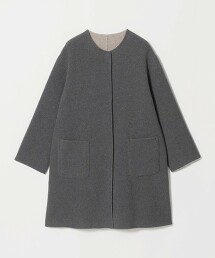 ＜A DAY IN THE LIFE＞雙面穿A字無領大衣 ‐正反兩用‐