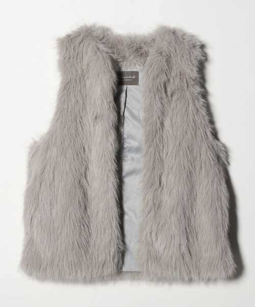 ＜A DAY IN THE LIFE＞仿皮草背心