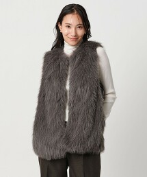 ＜A DAY IN THE LIFE＞仿皮草背心