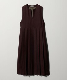 ＜A DAY IN THE LIFE＞打摺開口領洋裝