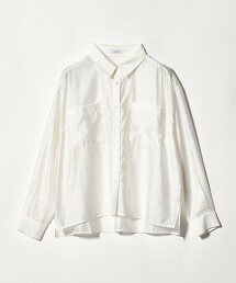 ＜A DAY IN THE LIFE＞透膚雙口袋襯衫