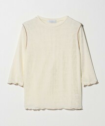 ＜A DAY IN THE LIFE＞閃亮羅紋配色捲邊上衣