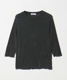 ＜A DAY IN THE LIFE＞閃亮羅紋配色捲邊上衣