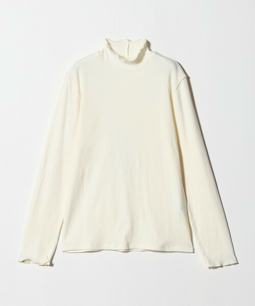 ＜A DAY IN THE LIFE＞羅紋捲邊高領上衣