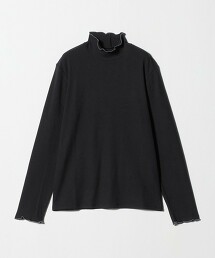 ＜A DAY IN THE LIFE＞羅紋捲邊高領上衣