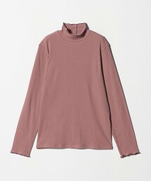 ＜A DAY IN THE LIFE＞羅紋捲邊高領上衣