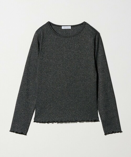 ＜A DAY IN THE LIFE＞金絲羅紋捲邊上衣