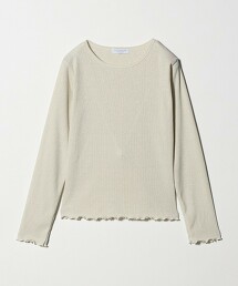 ＜A DAY IN THE LIFE＞金絲羅紋捲邊上衣