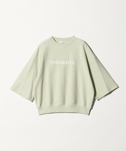 ＜A DAY IN THE LIFE＞後毛圈布7分袖印花上衣