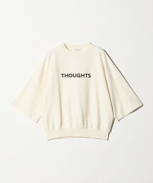 ＜A DAY IN THE LIFE＞後毛圈布7分袖印花上衣