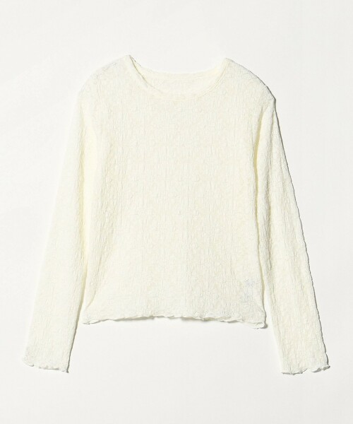 ＜A DAY IN THE LIFE＞花朵蕾絲合身上衣