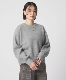 ＜A DAY IN THE LIFE＞平滑圓領針織