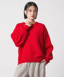 ＜A DAY IN THE LIFE＞平滑圓領針織