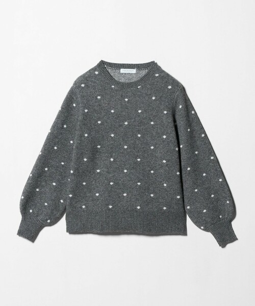 ＜A DAY IN THE LIFE＞雙層緹花點點針織