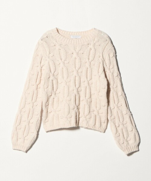 ＜A DAY IN THE LIFE＞大繩紋圓領針織