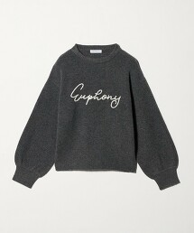 ＜A DAY IN THE LIFE＞刺繡LOGO針織