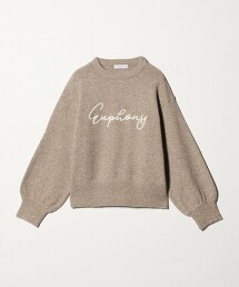 ＜A DAY IN THE LIFE＞刺繡LOGO針織