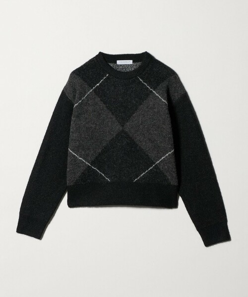 ＜A DAY IN THE LIFE＞阿蓋爾菱形花紋針織