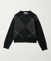 ＜A DAY IN THE LIFE＞阿蓋爾菱形花紋針織
