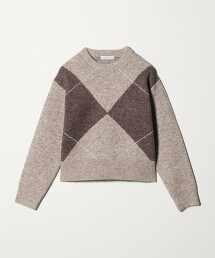 ＜A DAY IN THE LIFE＞阿蓋爾菱形花紋針織