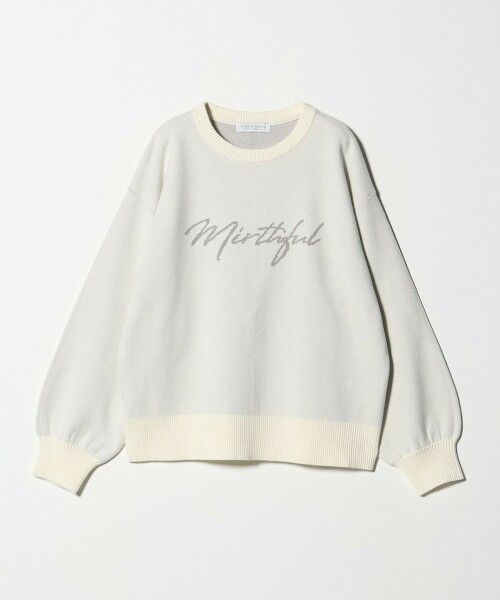 ＜A DAY IN THE LIFE＞雙層緹花LOGO針織衫