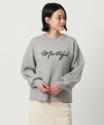 ＜A DAY IN THE LIFE＞雙層緹花LOGO針織衫