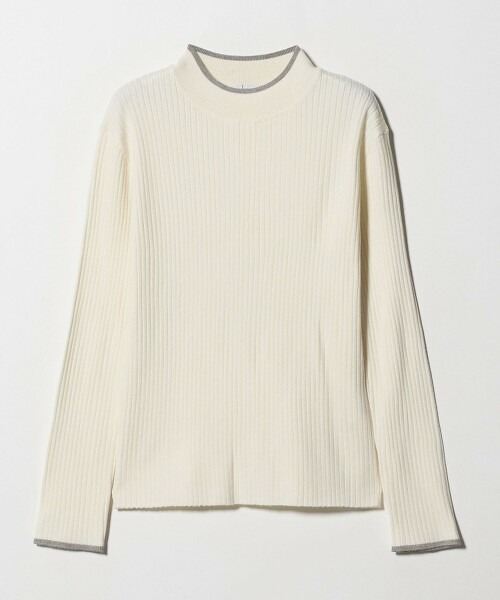 ＜A DAY IN THE LIFE＞羅紋撞色高領針織衫