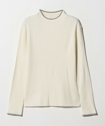 ＜A DAY IN THE LIFE＞羅紋撞色高領針織衫