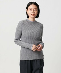 ＜A DAY IN THE LIFE＞羅紋撞色高領針織衫