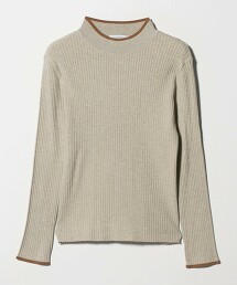 ＜A DAY IN THE LIFE＞羅紋撞色高領針織衫