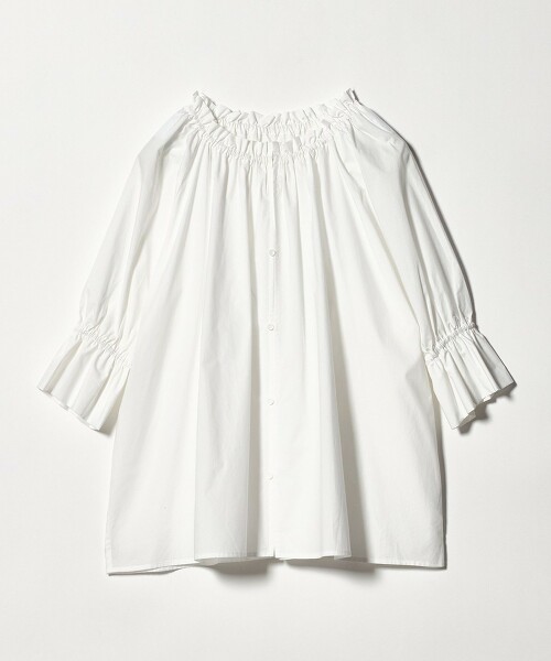 ＜A DAY IN THE LIFE＞棉抓皺領2WAY 襯衫