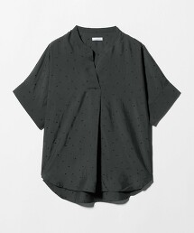 ＜A DAY IN THE LIFE＞刺繡開襟領法式袖罩衫