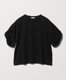 ＜A DAY IN THE LIFE＞絲光加工扭結袖上衣