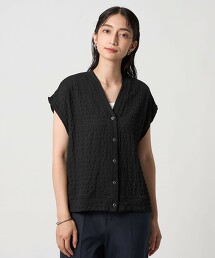 ＜A DAY IN THE LIFE＞縮褶暗釦上衣