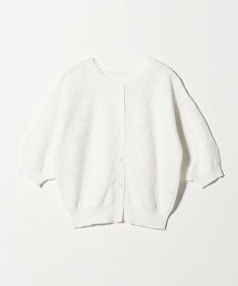 ＜A DAY IN THE LIFE＞網眼緹花5分袖2WAY針織